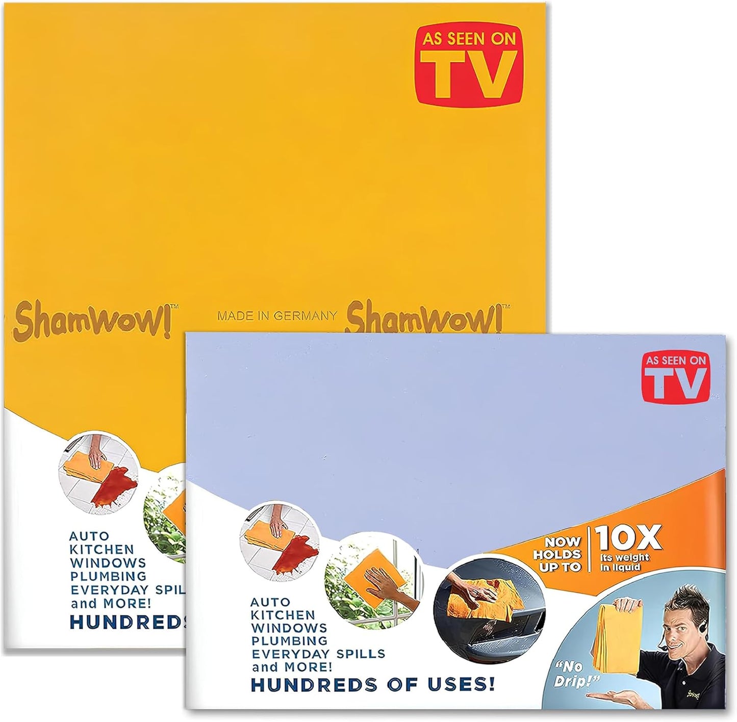 The Shamwow Special Bundle Pack, Includes Large & Mini Towels